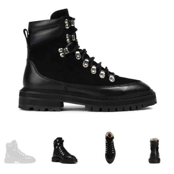 Royal Republiq Downtown Hiker Black Boots - Picture 1 of 8